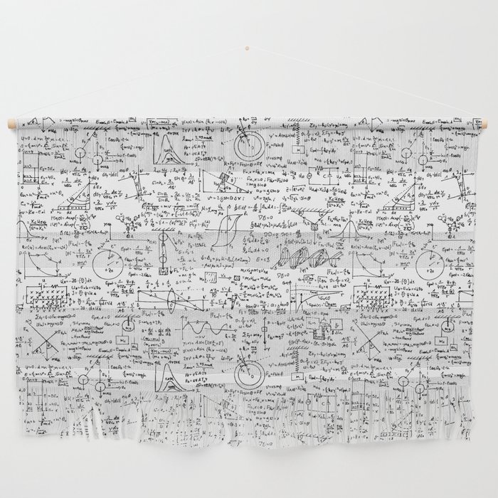 Physics Equations on Whiteboard Wall Hanging by Thin Line Studio Society6