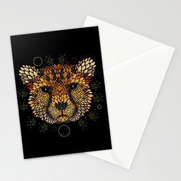 Cheetah Face Stationery Cards