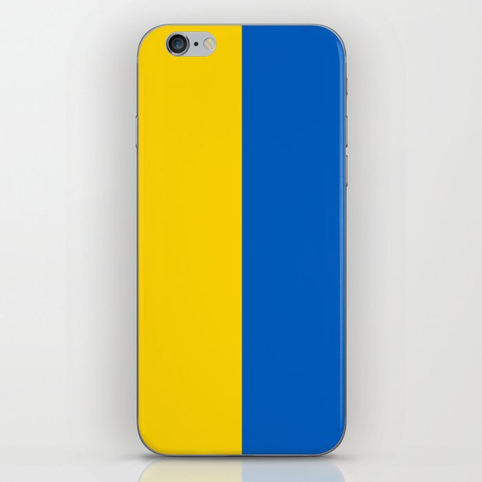 Blue and Yellow Flag Vertical iPhone Skin