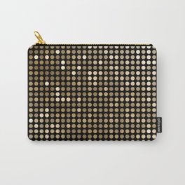 Glamorous Gold Glitter Sequin Carry-All Pouch