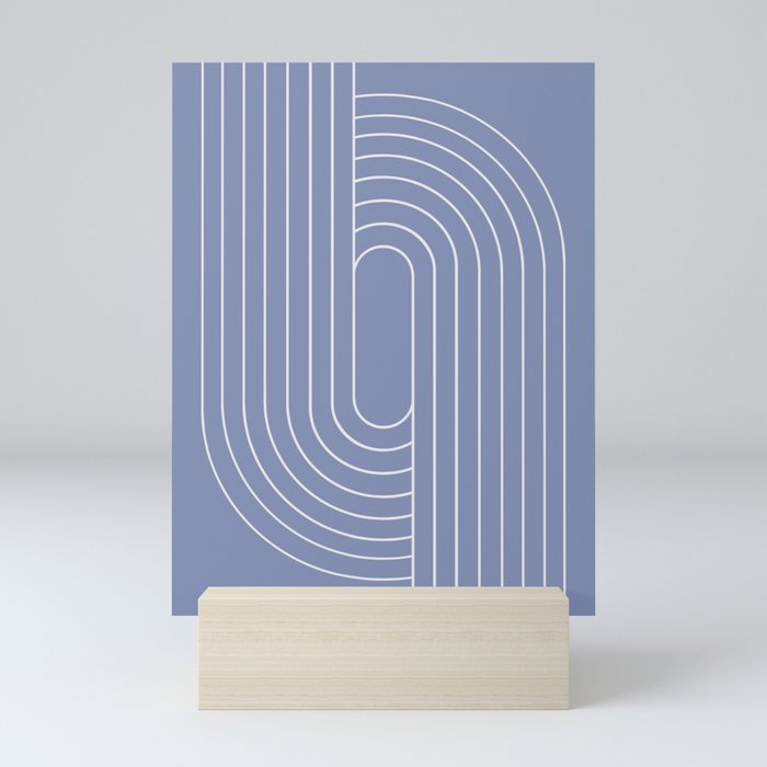 Oval Lines Abstract V Mini Art Print