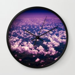 0004 Aerial View Sea of Clouds Wall Clock