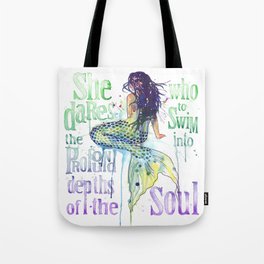 Mermaid : Profound Depths Tote Bag