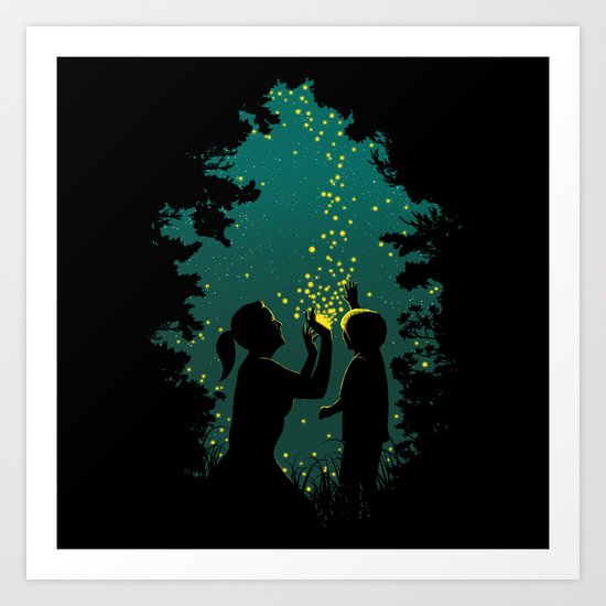 Fireflies Art Print