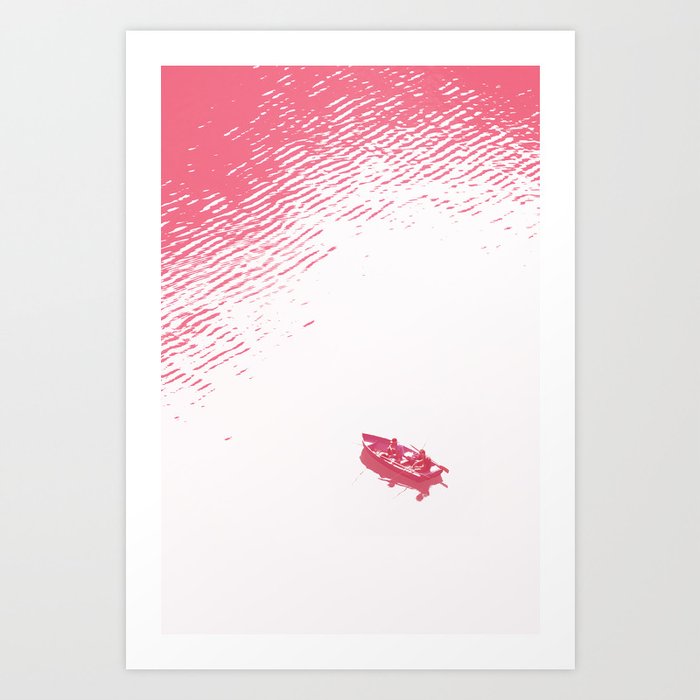 PINK OCEAN Art Print