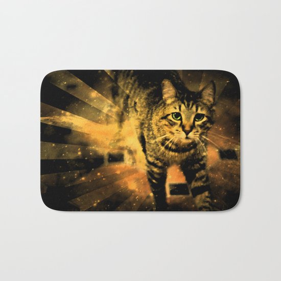 Cat Fire Of The Crossing Oblivion Bath Mat
