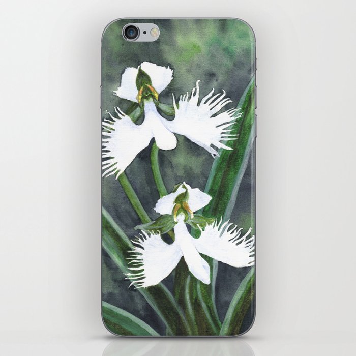 Habenaria Radiata White Egret Orchids Flowers Iphone Skin By Savousepate Society6