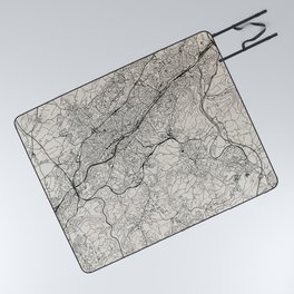 Wuppertal, Germany | City Map Design - Deutschland Picnic Blanket