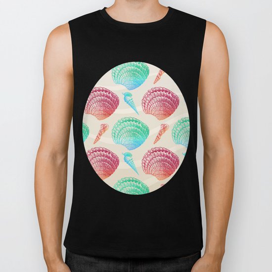 Marine Pattern 07 Biker Tank