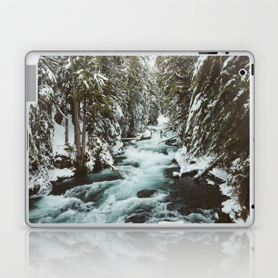 The Wild McKenzie River Portrait - Nature Photography Laptop & iPad Skin