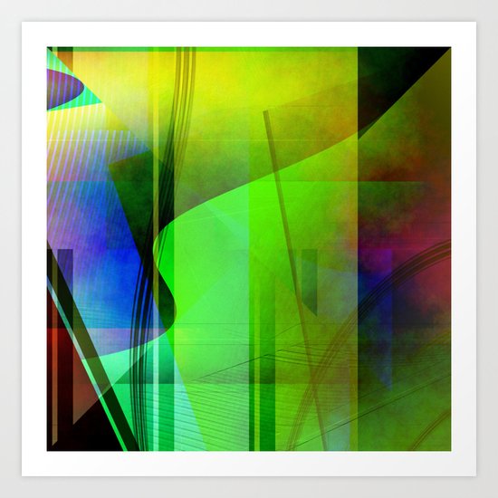 Multicolored abstract 2016 / 006 Art Print