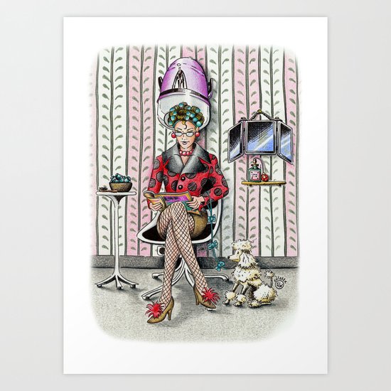 WASHING & WATER WAVES Art Print