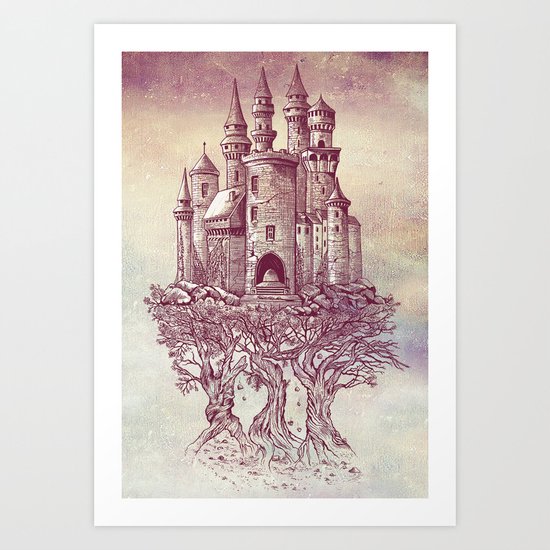 Castle in the Trees Art Print