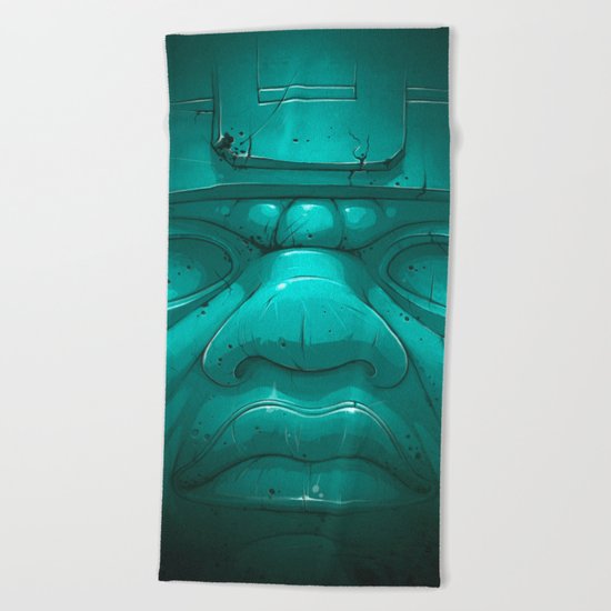 Olmeca III. Beach Towel