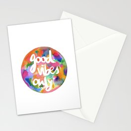 Good Vibes Only Stationery Cards