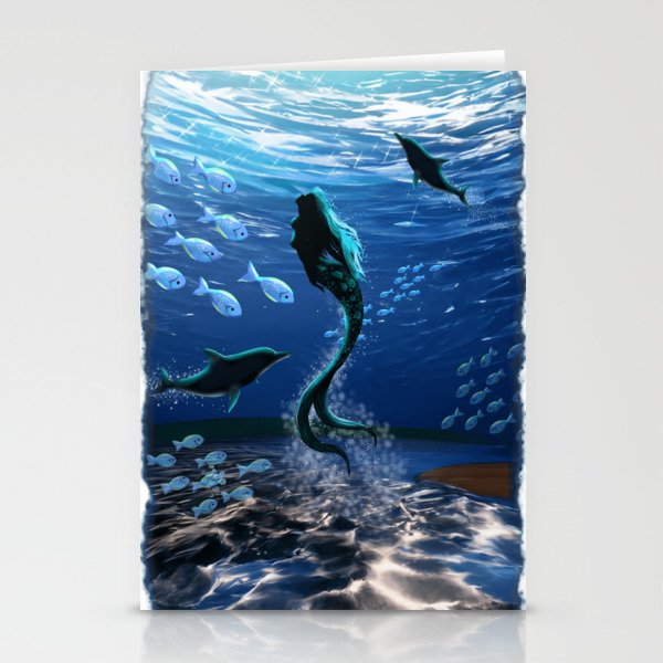 Mermaid Magical Ocean Spirit Stationery Cards
