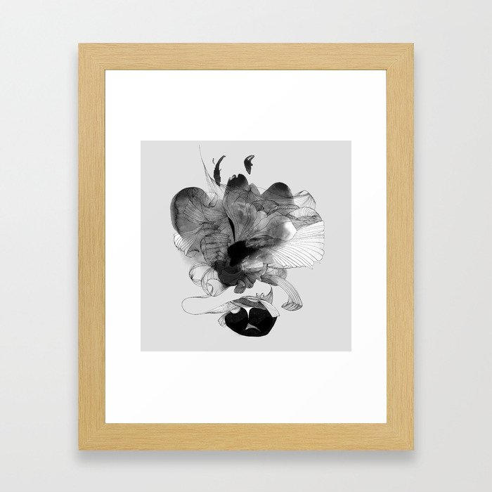 Smoke Dream B&W Framed Art Print