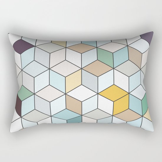 Cubed II Rectangular Pillow