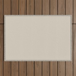 Neutral Warm Medium Cream Beige Solid Color PPG Crushed Silk PPG1024-3 - All One Single Shade Hue Outdoor Rug
