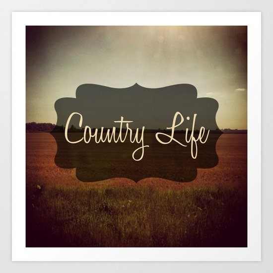 Country Life Art Print