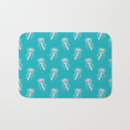 Jellyfish_Pattern Bath Mat