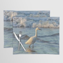 Snowing Egret Hunting Placemat