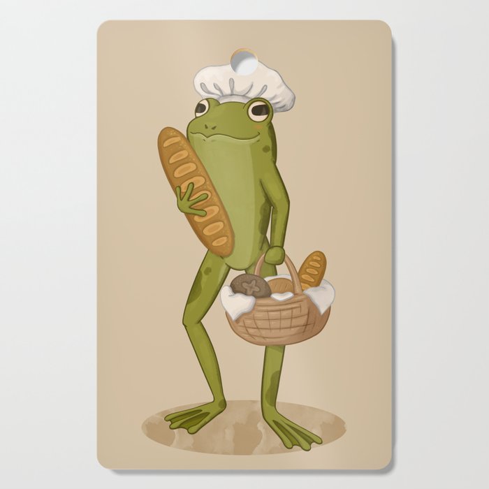Tacky Bread Baker Frog Cutting Board