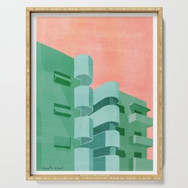 Green Bauhaus Serving Tray