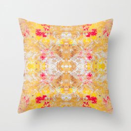 Colorful Persian Textured Pattern  Throw Pillow