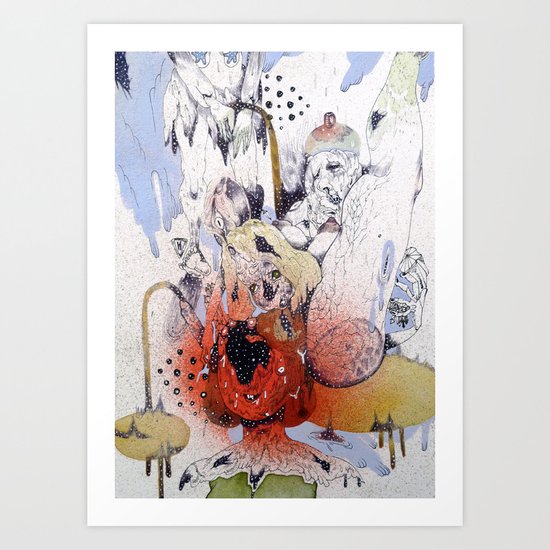 em poor mint Art Print