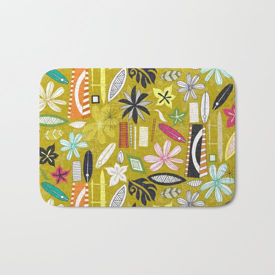 beachy yellow Bath Mat