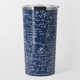Physics Equations // Navy Travel Mug