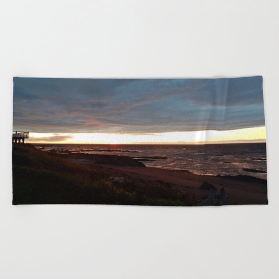 The View Under the Storm Beach Towel