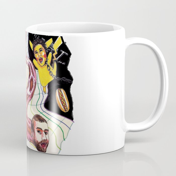 Snake-man and friend in hyper-dimensional curved spacetime Coffee Mug