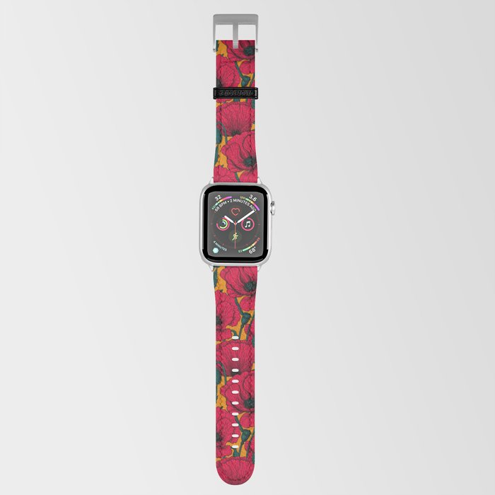 Red poppy garden    Apple Watch Band