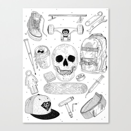SK8 5tuff Canvas Print