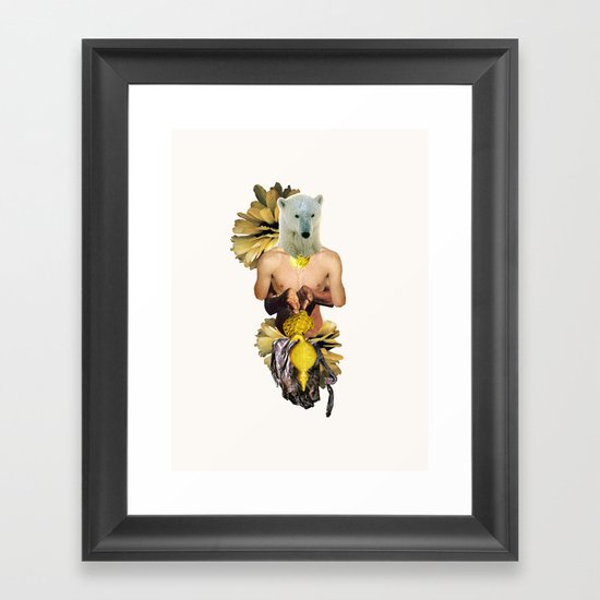Sexy Polar Bear Framed Art Print
