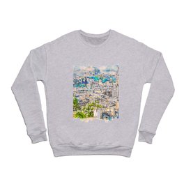 Edinburgh cityscape Crewneck Sweatshirt