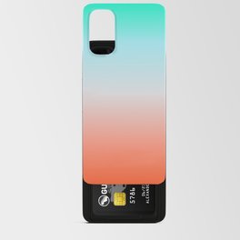 Aqua to Sunset Orange Beautiful Blend Android Card Case