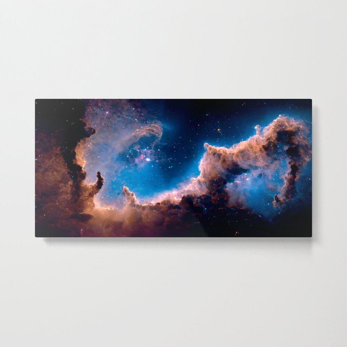 Carina Nebula Canvas Art: James Webb Space Telescope, Stellar Space Wall Decor Metal Print