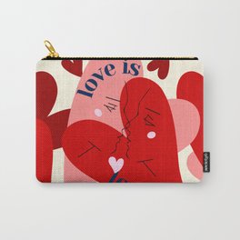 Love is Love - 2/3 Original Red Carry-All Pouch