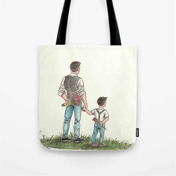 Father & Son Tote Bag