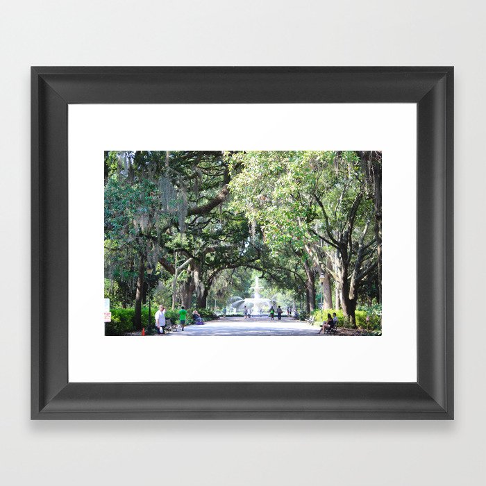 Savannah Fountain Framed Art Print