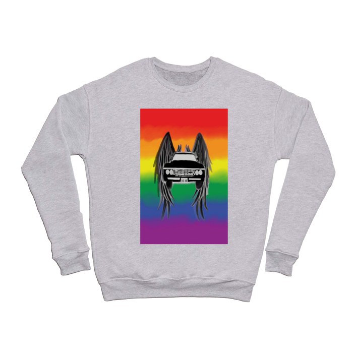 Destiel vibes gay pride flag Crewneck Sweatshirt