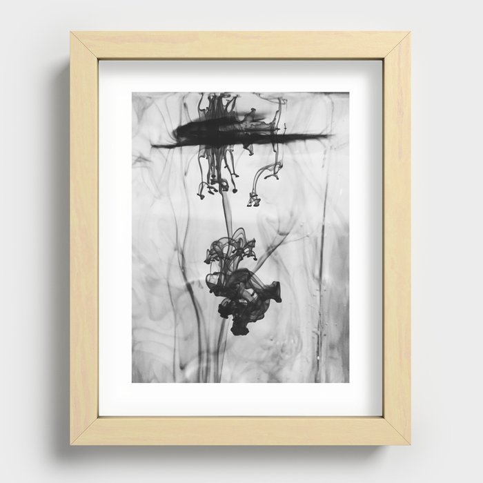 ink spill Recessed Framed Print