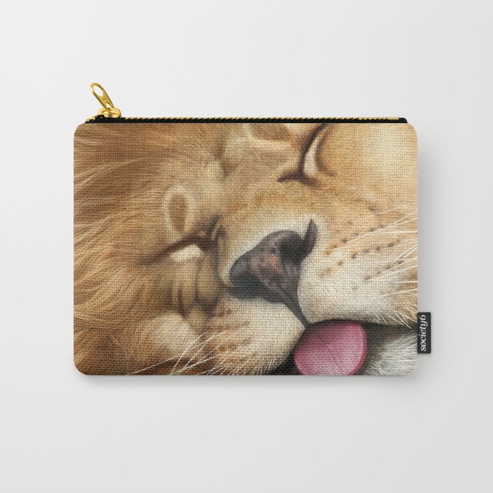 Sleeping Lion - closeup Carry-All Pouch