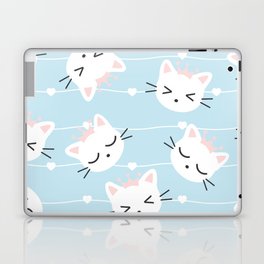 Seamless Pattern Kawaii Cats Laptop & iPad Skin