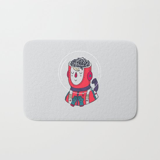 Space On The Brain Bath Mat