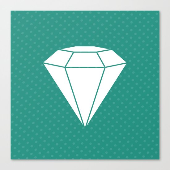 White Diamond Canvas Print