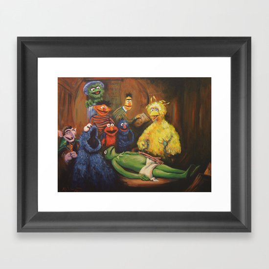 The Anatomy Lesson of Dr. Bird Framed Art Print